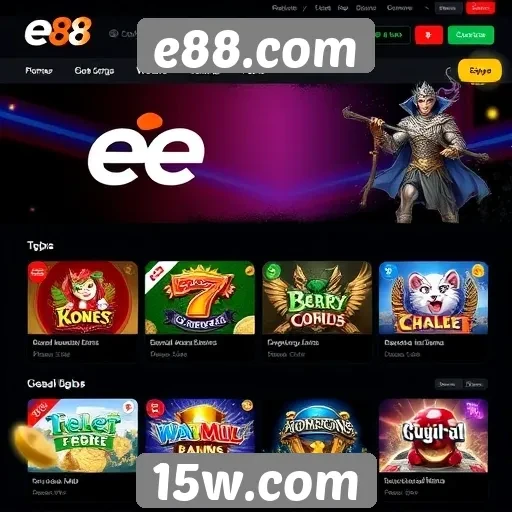 Análise da plataforma de jogos e88.com