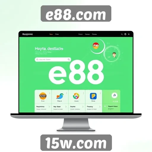 Nova interface do usuário no e88.com