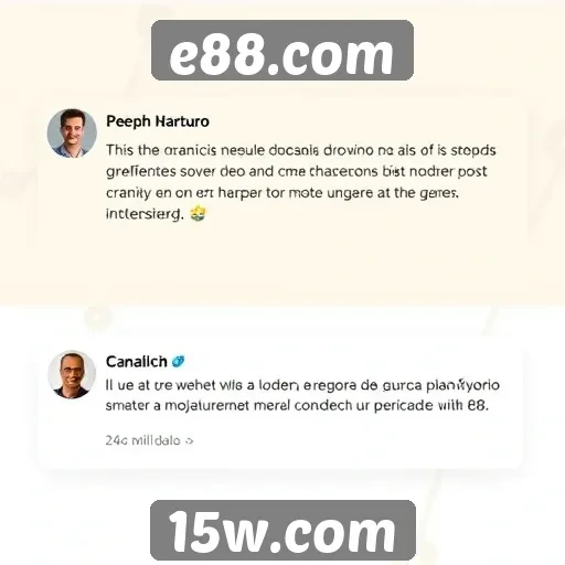 Feedback de usuários sobre a experiência no e88.com
