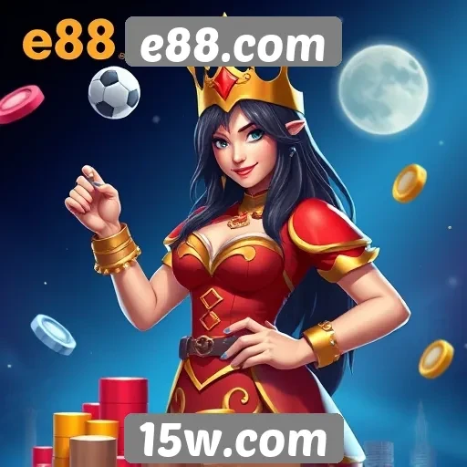 Variedade de jogos disponíveis no e88.com